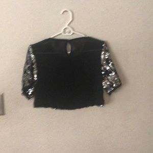 Crop top , sheer in the back